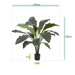 Anthurium Jungle King kunstplant Deluxe 130cm