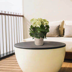 Kunst geranium XL wit uv-bestendig voor buiten