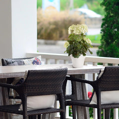 Geranium kunstboeket 38cm Wit UV