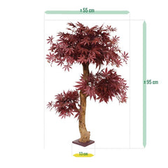 Acer Bonsai kunstboom 95cm - burgundy