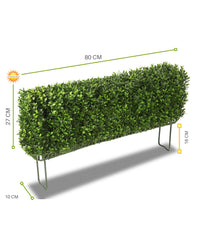 Artificial outdoor boxwood hedge on frame 35x80 cm UV protected