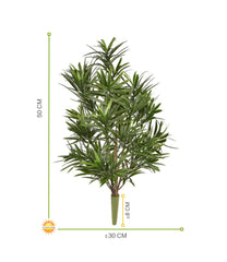 Kunst Podocarpus boeket 50 cm UV