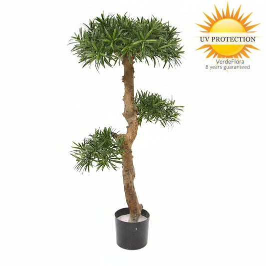 Kunst Podocarpus Bonsaiboom 105 cm UV voor buiten