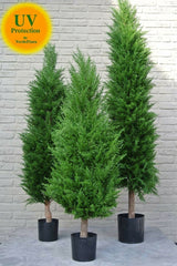 Kunst conifeer voor buiten 120 cm UV-bescherming