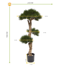 Kunst bonsai Pinus voor buiten 110 cm UV