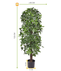 Tropische UV-bestendige kunstplant voor buiten Schefflera 120 cm