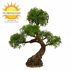 Kunst Bonsai Ming Aralia voor buiten 90 cm met UV-bescherming