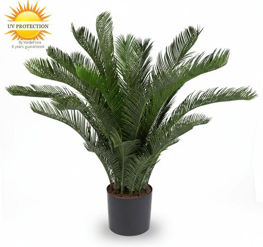 Buiten kunst Cycas Palm 80 cm UV beschermd