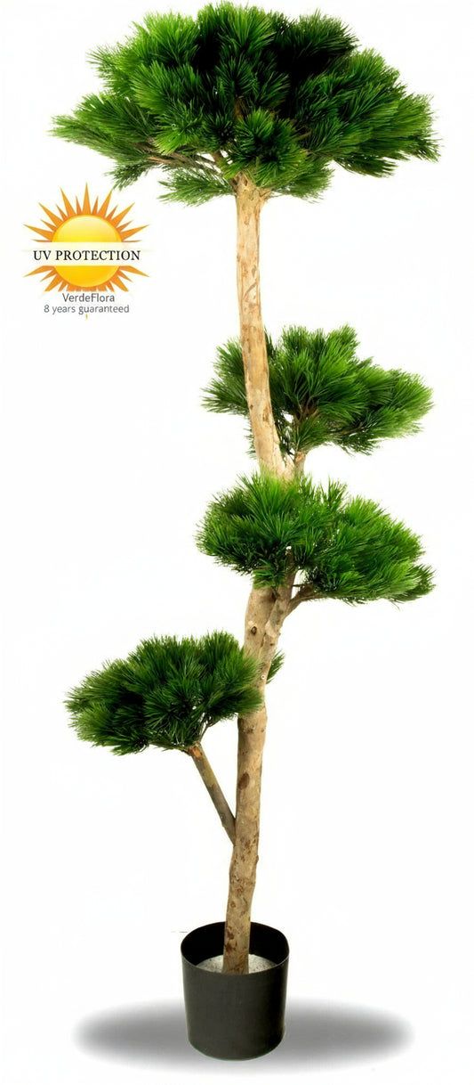 Kunst Pinus Bonsai x4 niveaus 180 cm UV