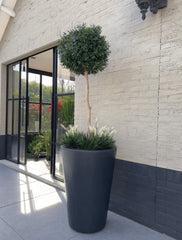 Kunst Ilex bol op stam voor buiten 135 cm UV-bestendig