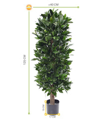 Kunst laurierboom voor buiten 120 cm UV-beschermd