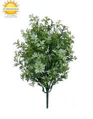 Eucalyptus kunststruik groen-wit 30cm UV