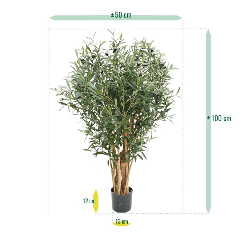 Olijf kunstboom deluxe 100cm