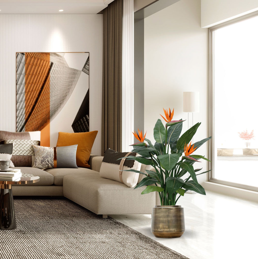 Strelitzia kunstplant deluxe 115cm