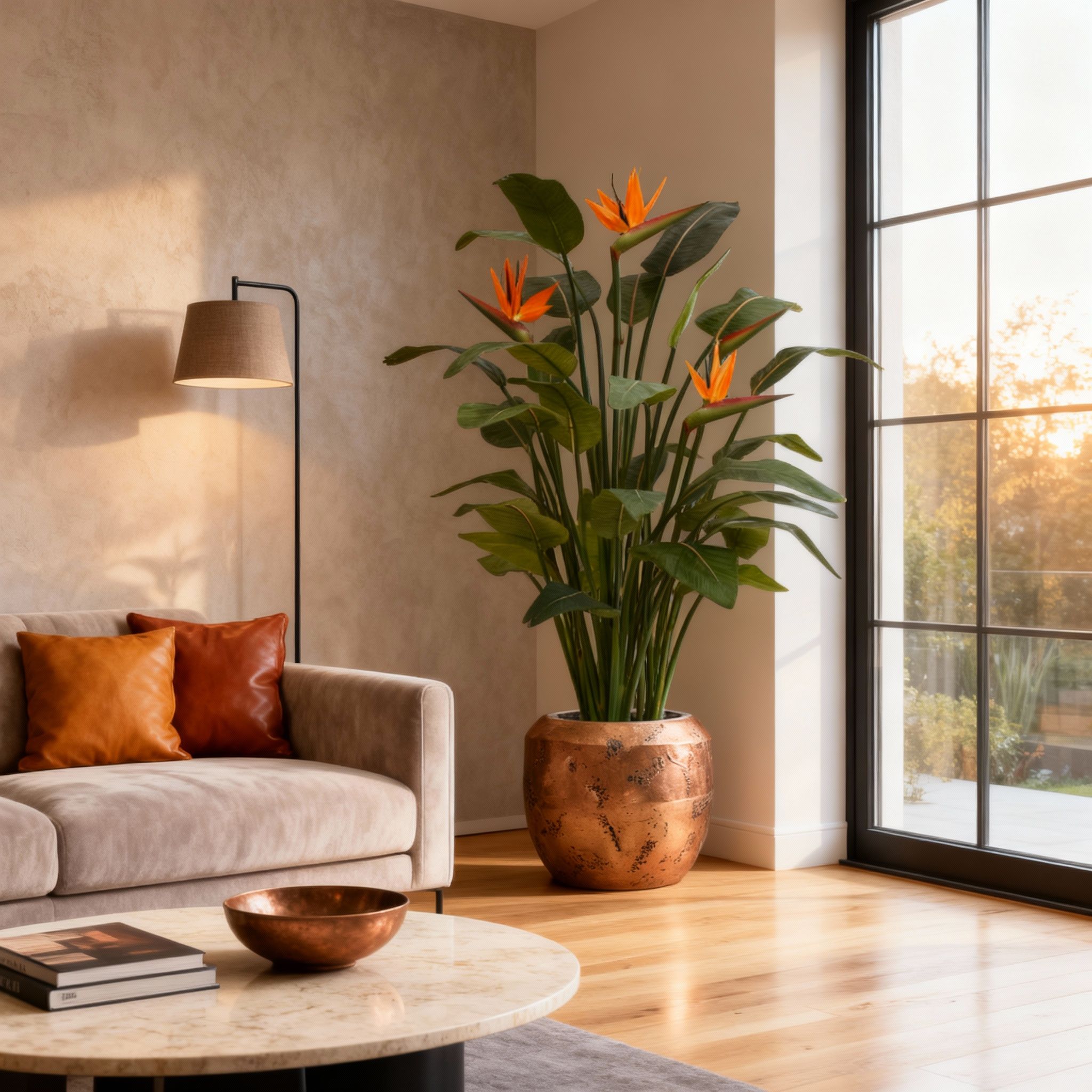 Strelitzia Deluxe kunstplant 145 cm