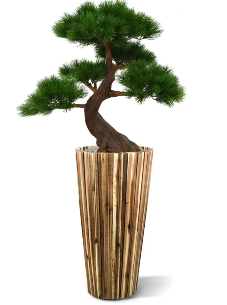 Kunst Bonsai Pinus boom 80 cm met 5 lagen UV-beschermd 