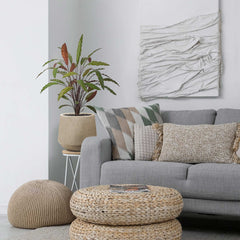 Calathea 75cm Kunstplant Groen/rood