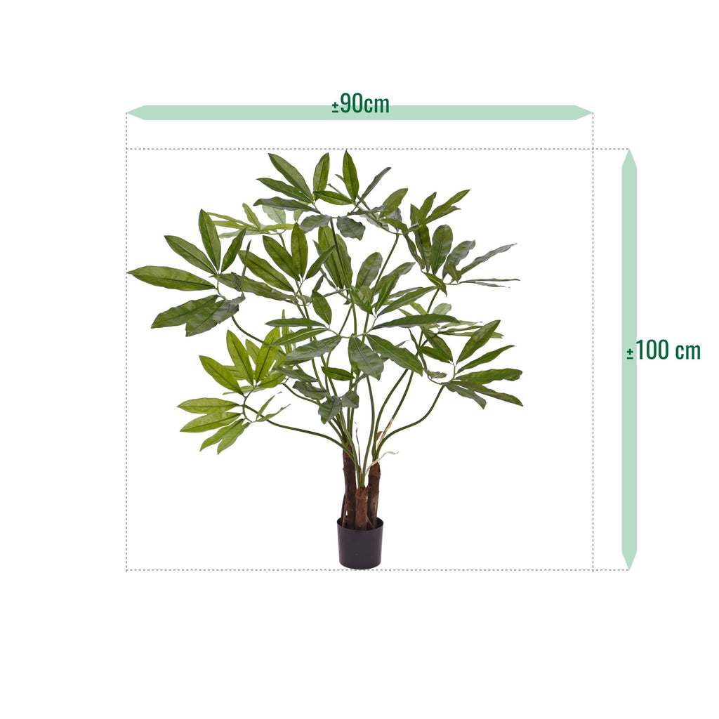 Philodendron Fun Bun kunstplant Deluxe 100cm