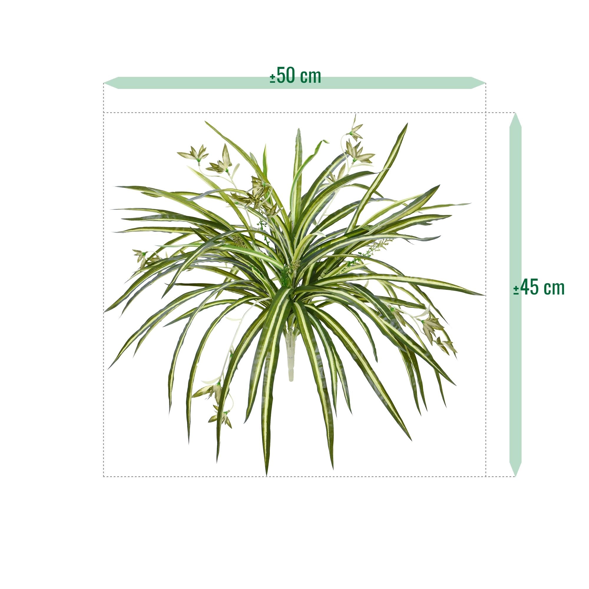 Chlorophytum RT kunst hangplant 45cm