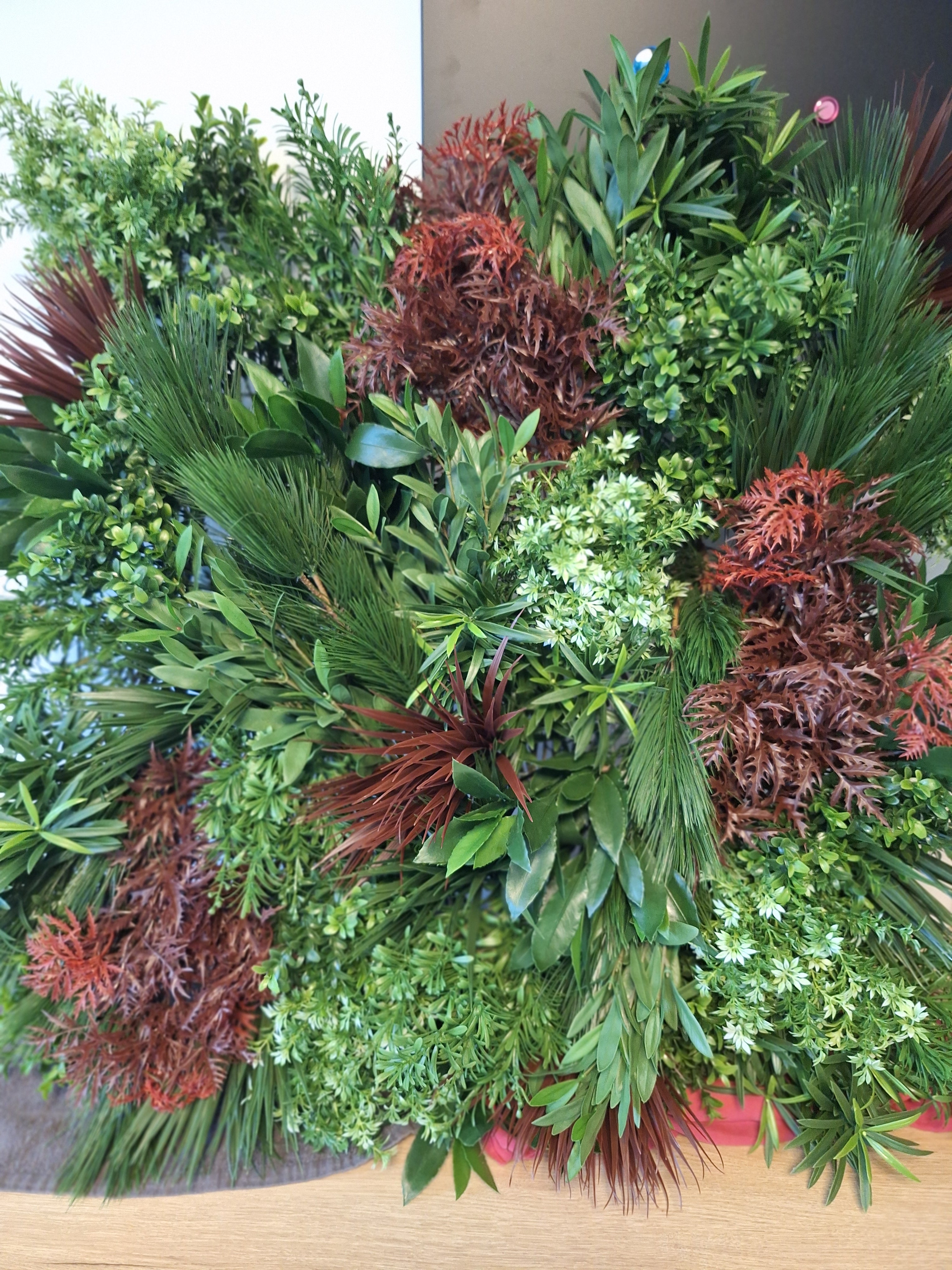 Ming Aralia bordeauxrode kunsttak 50cm UV 