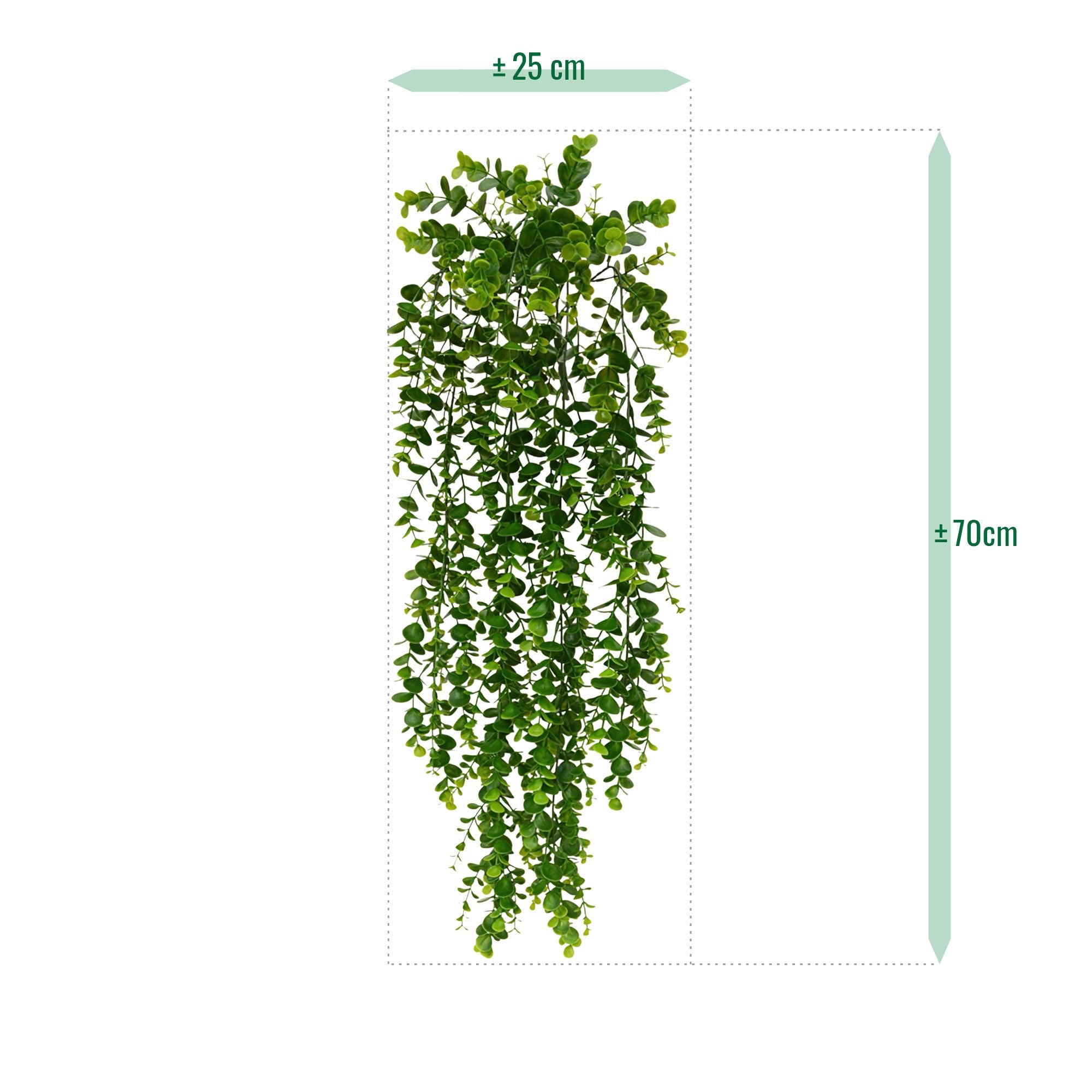 Eucalyptus kunst hangplant 70cm