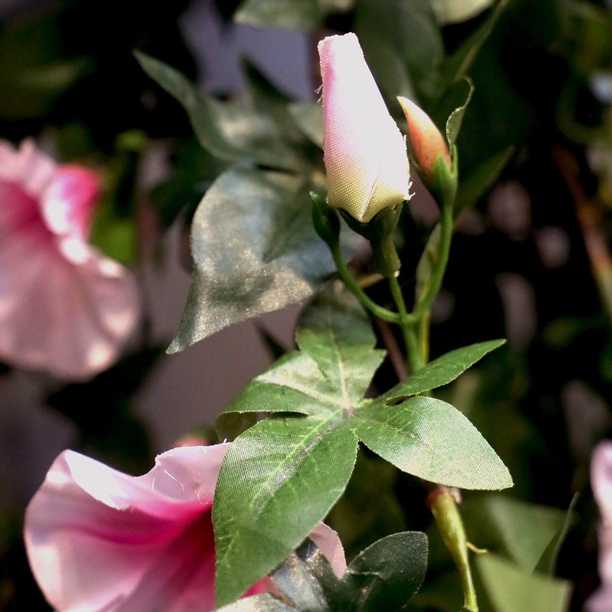 Petunia kunst hangplant 110cm - rose