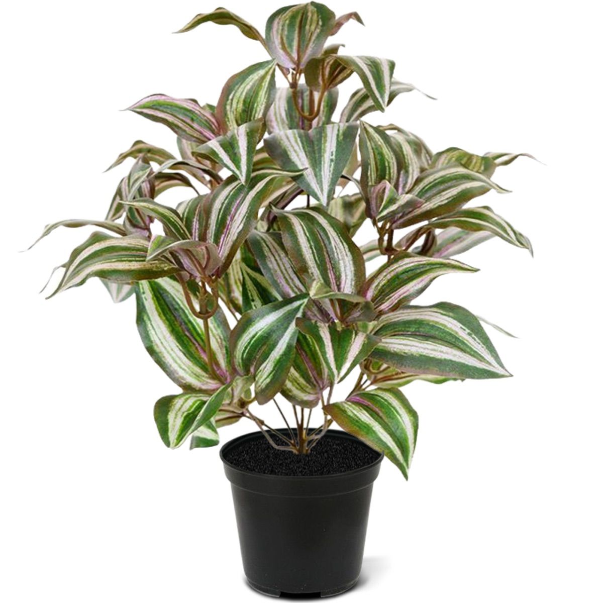 Tradescantia Zebrina kunstplant 40cm met kweekpotje