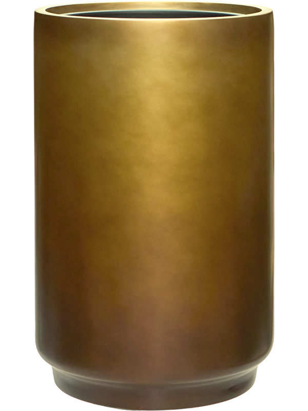 Baq Gradient Cylinder Matt Coffee / Gold (met inzetbak) 40x60cm