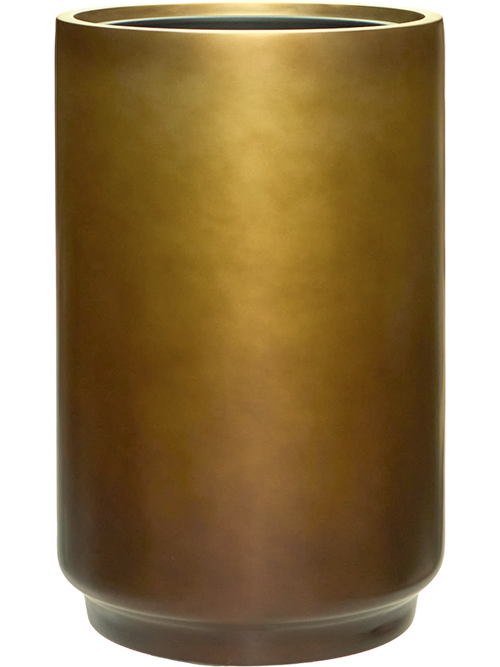Baq Gradient Cylinder Matt Coffee / Gold (met inzetbak) 40x60cm