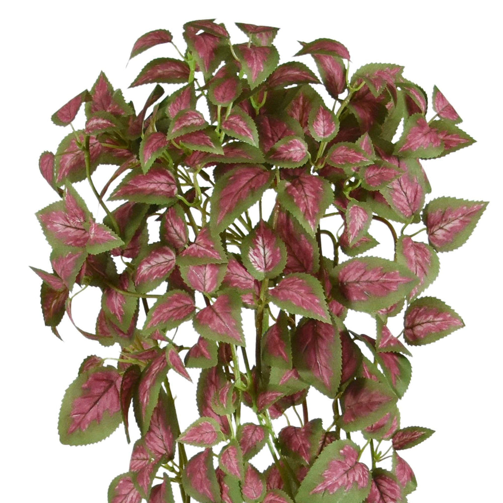 Coleus kunst hangplant 90cm - rose/groen