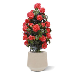 Geranium piramide rood UV kunstplant 110cm