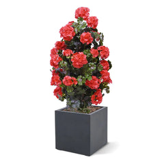 Geranium piramide rood UV kunstplant 110cm