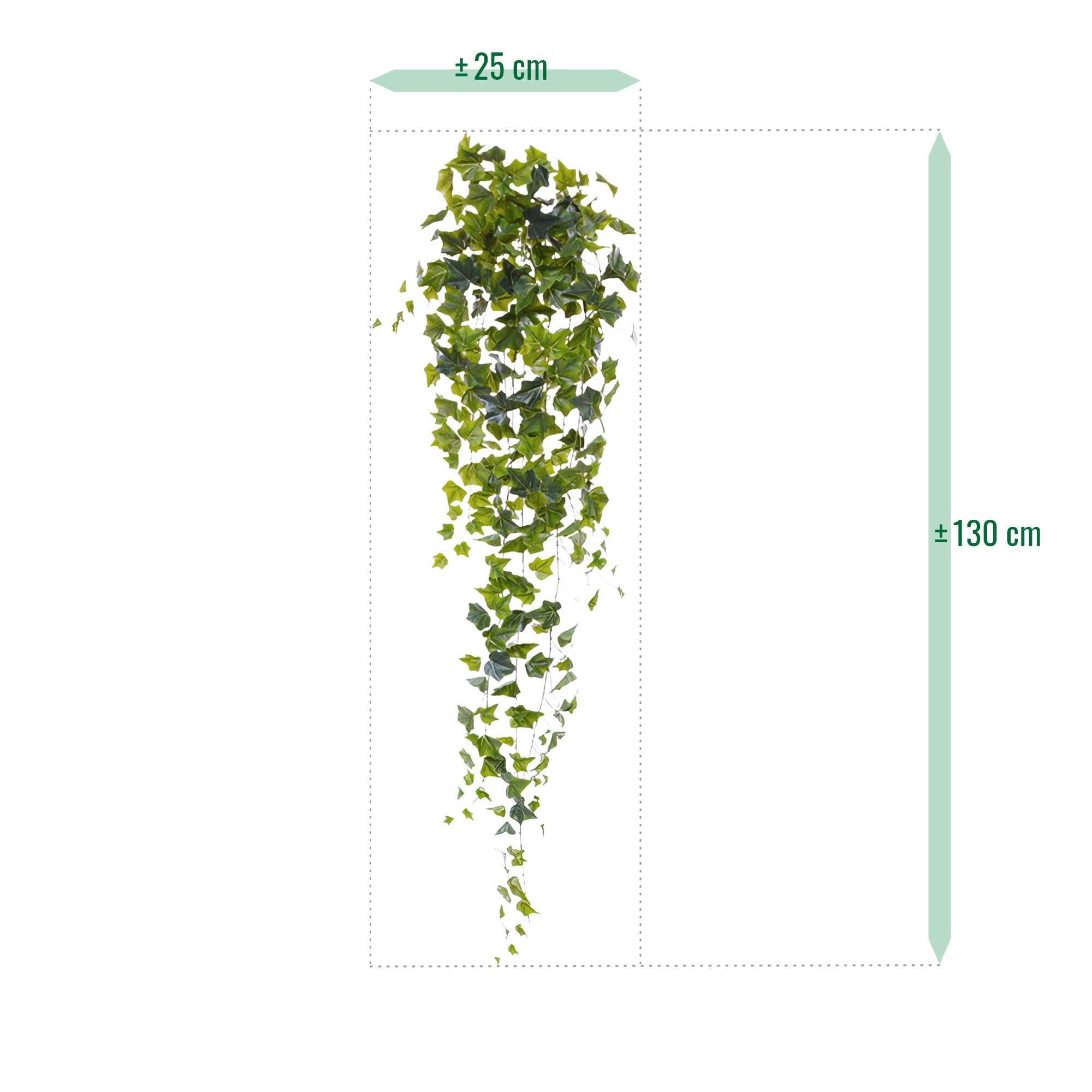 Hedera kunst hangplant 130cm  groen