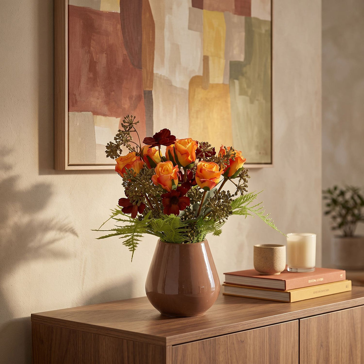 Kunst herfstboeket Hanne Split 35cm