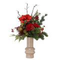 Kunst kerstboeket Noelle Cortina 95cm