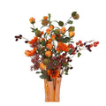 Kunst herfstboeket Nienke Perth 65cm inclusief vaas