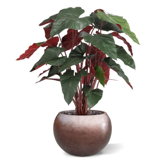 Philodendron XL kunstplant Deluxe 120cm Burgundy