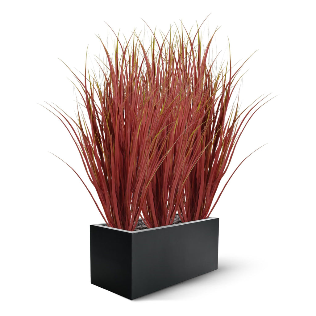 Kunst Rietgras Deluxe UV 95cm Burgundy