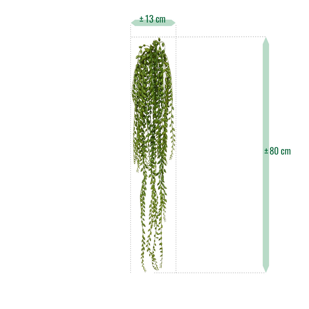 Senecio Pearl kunst hangplant 100cm