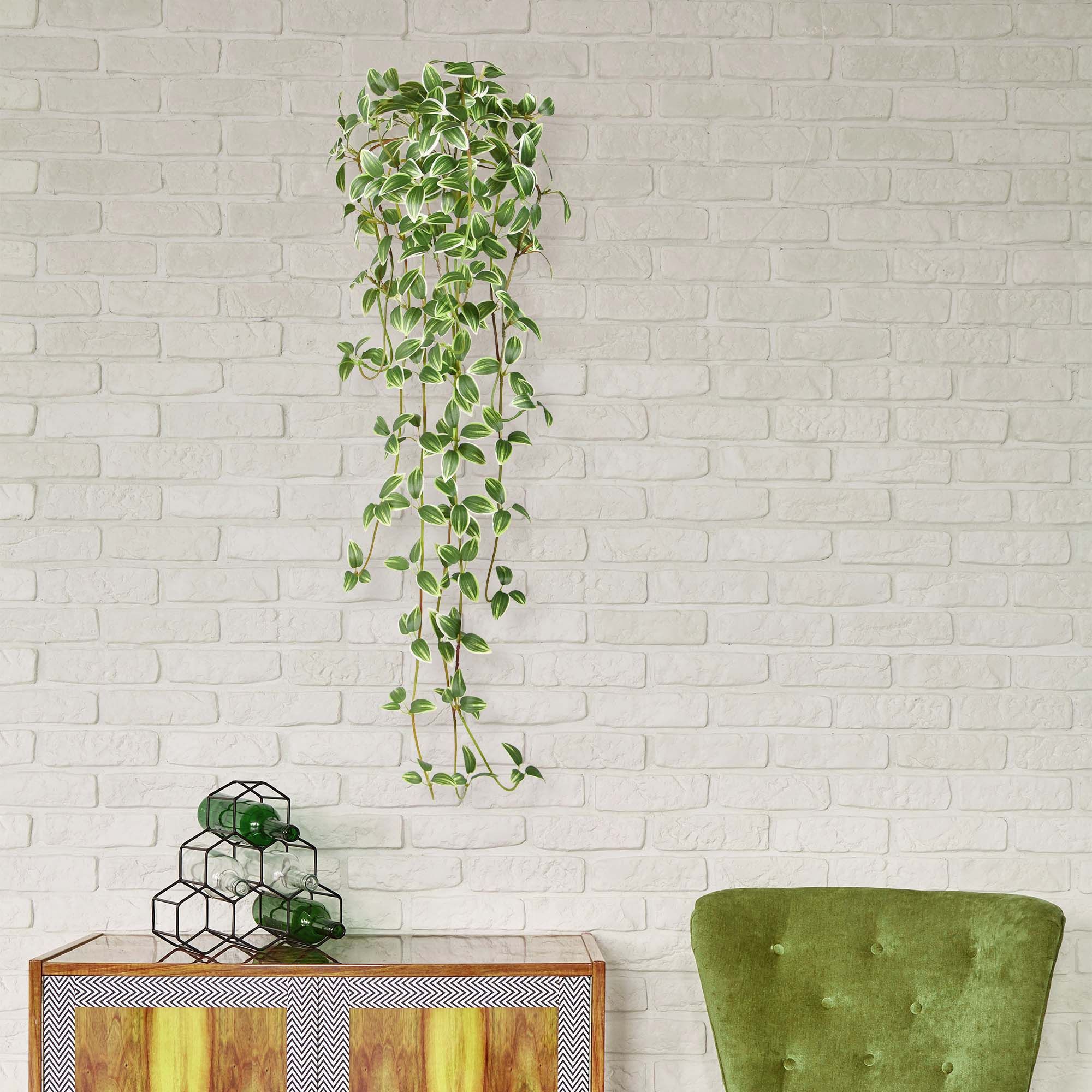 Tradescantia kunst hanger 90cm - bont