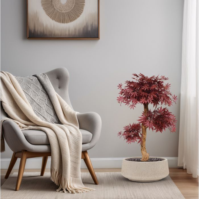 Acer Bonsai kunstboom 95cm - burgundy