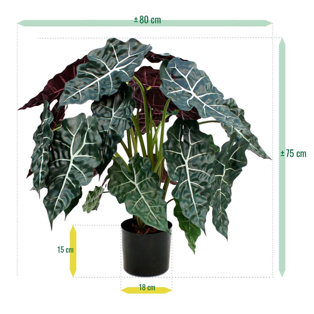 Alocasia kunstplant 75cm
