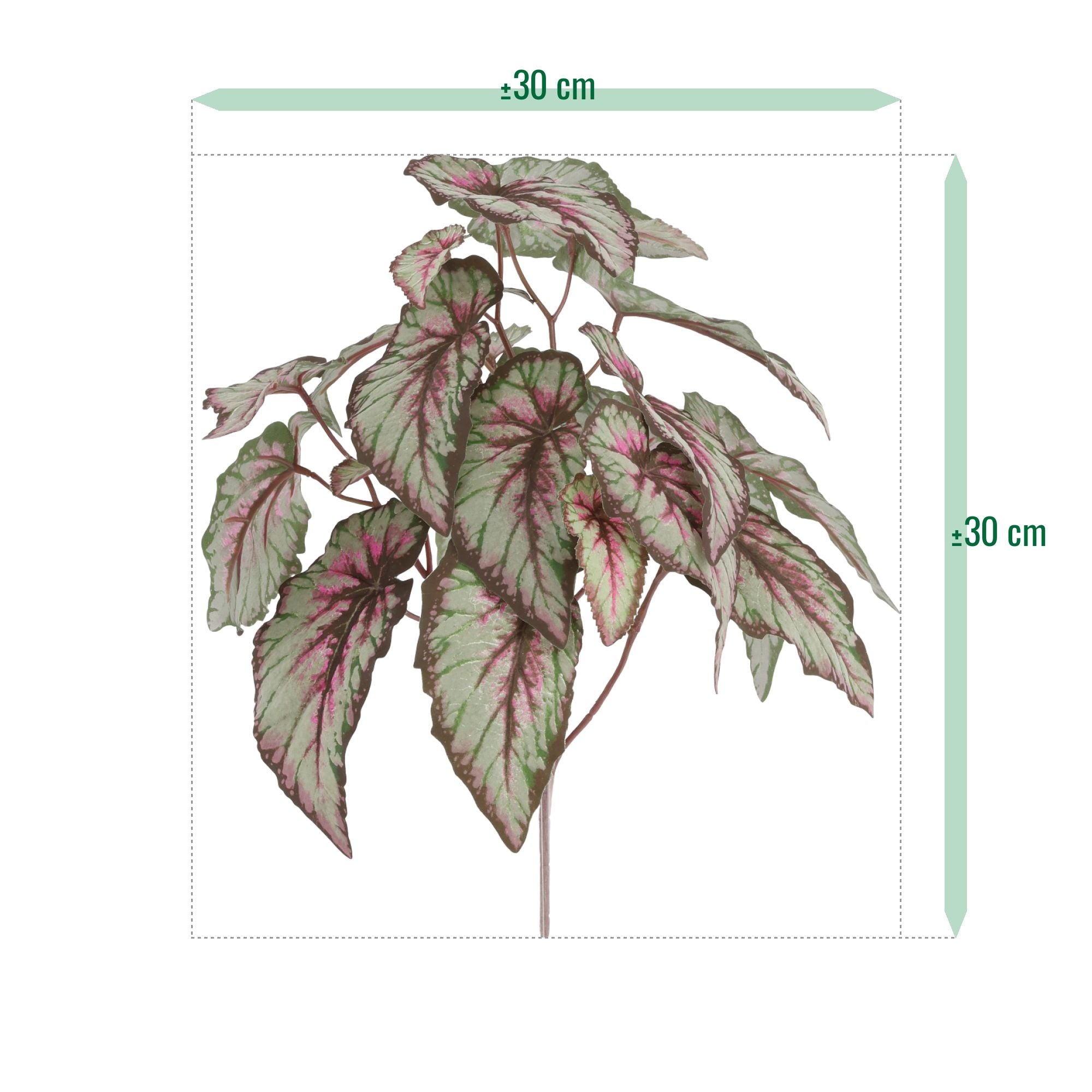 Bladbegonia Kunstplant 33cm
