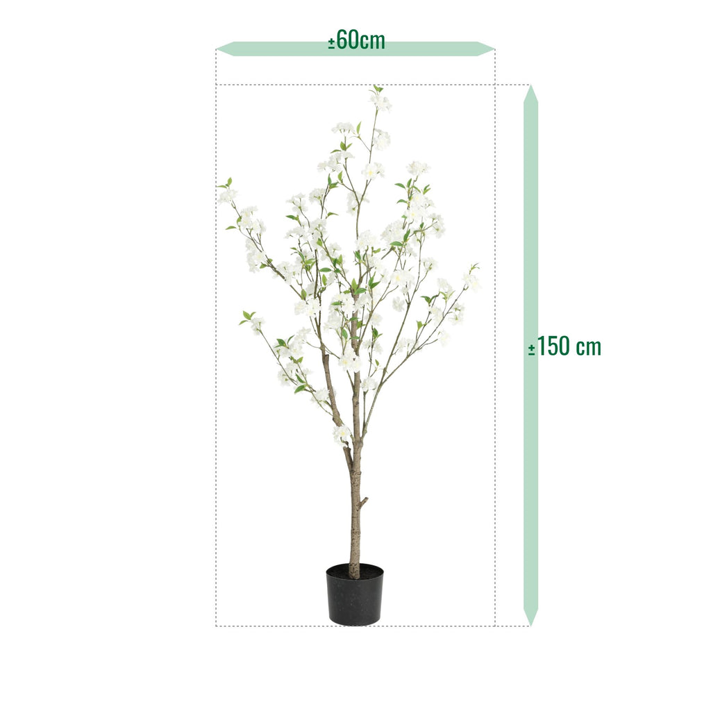 Bloesem Kunstboom 150cm Creme / Roze
