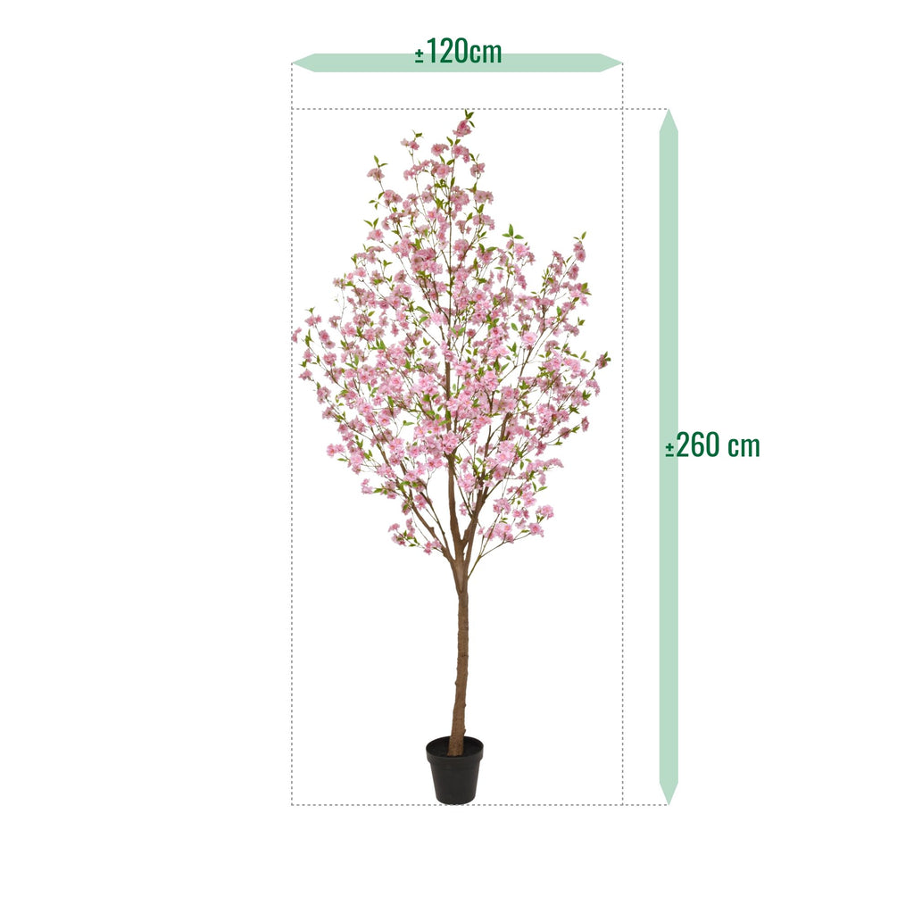 Bloesem Kunstboom 260cm roze