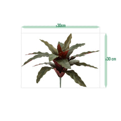 Calathea 30cm Kunstplant groen/rood