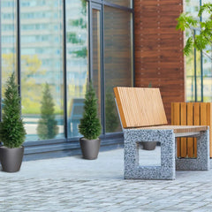 Kunst conifeer voor buiten 120 cm UV-bescherming 