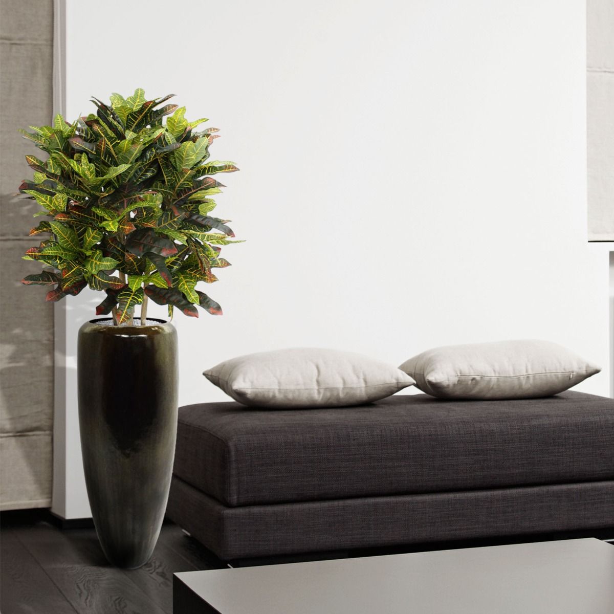Croton deluxe XL kunstplant 90cm