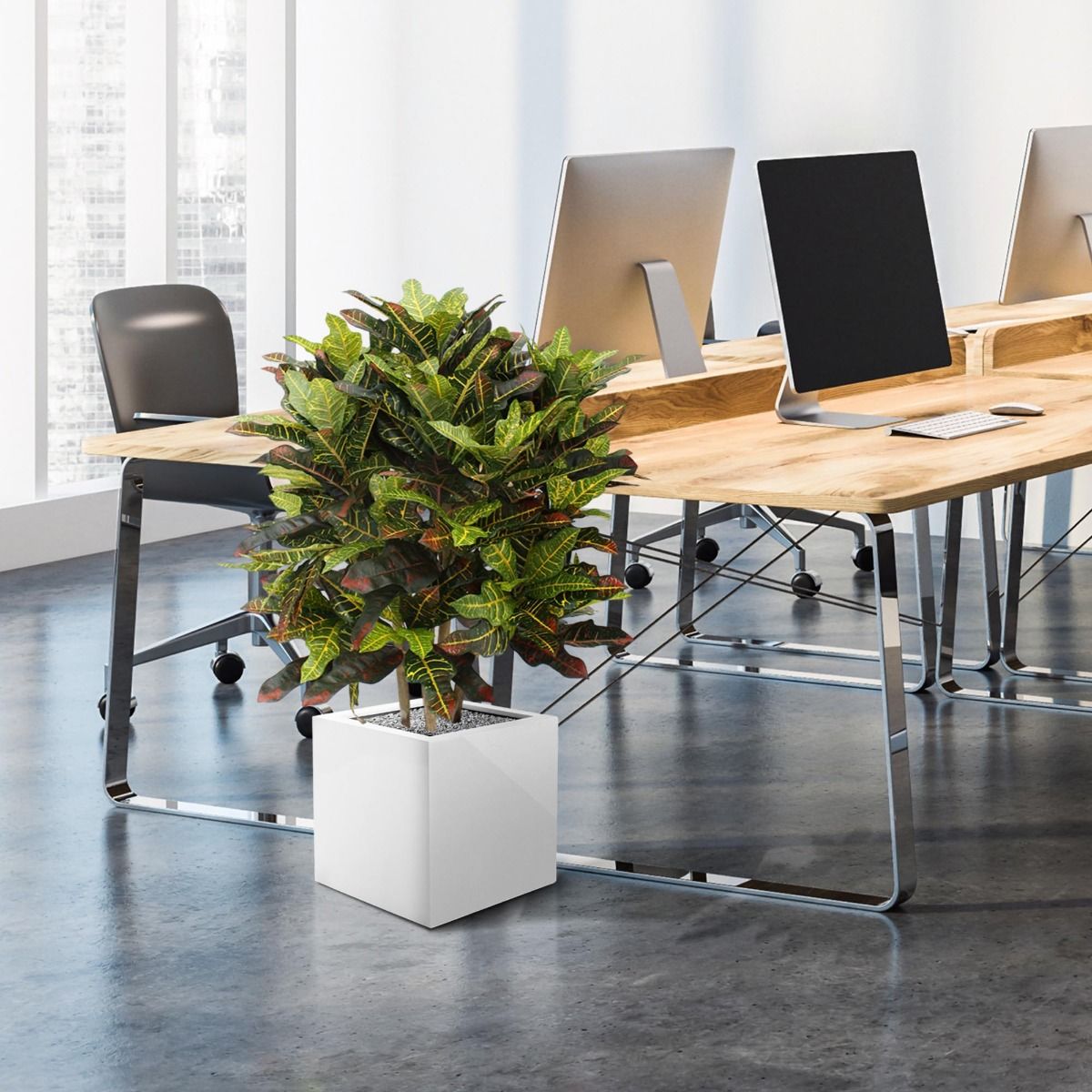 Croton deluxe XL kunstplant 90cm