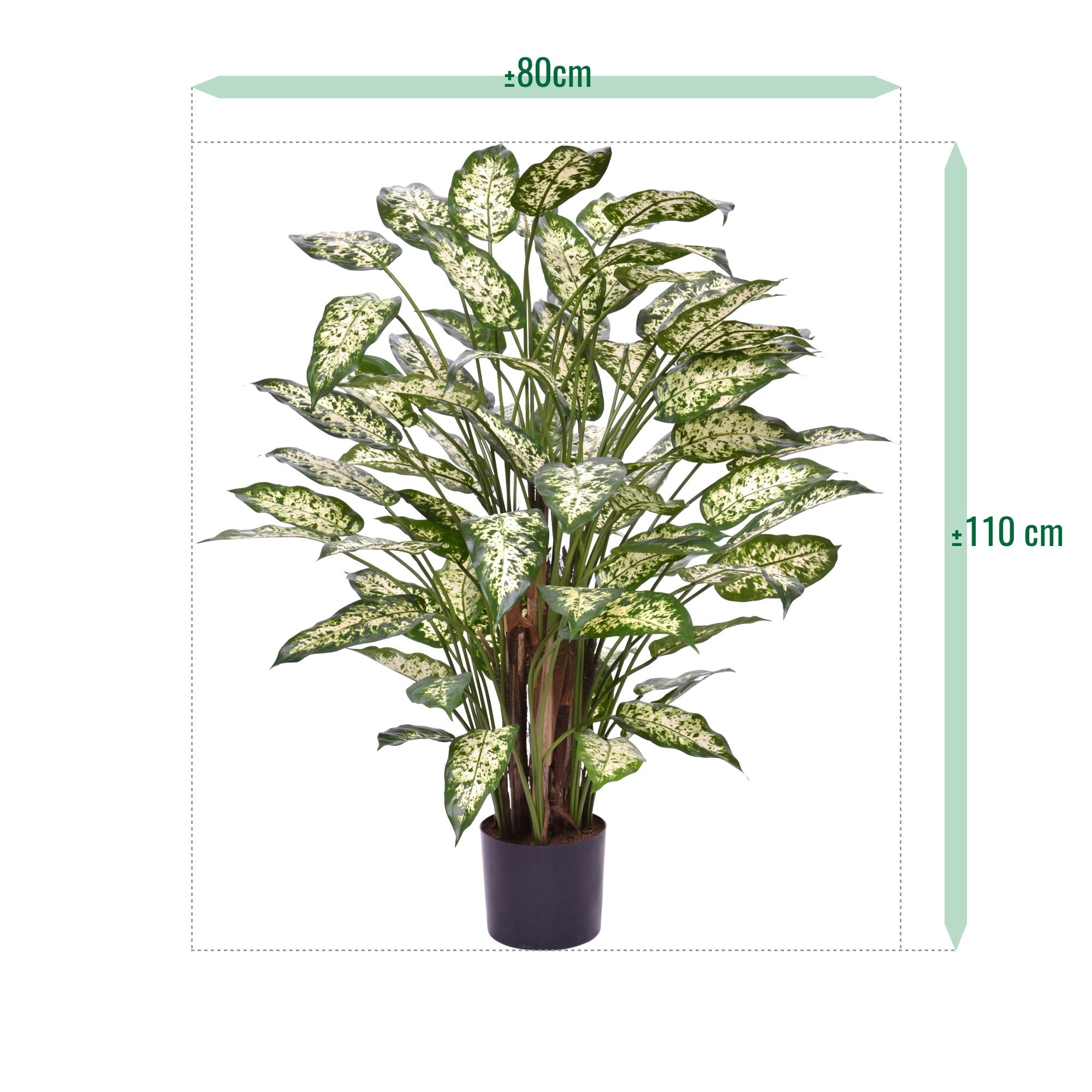 Dieffenbachia Kunstplant 110cm Deluxe